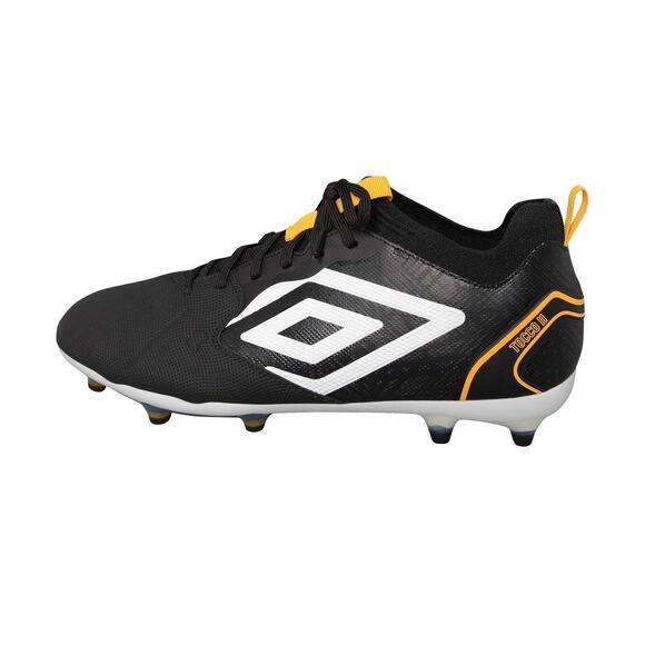 Umbro Tocco ll Pro Fg Soccer Cleat's Black White Saffron Mens Size 11.5 - Picture 1 of 8